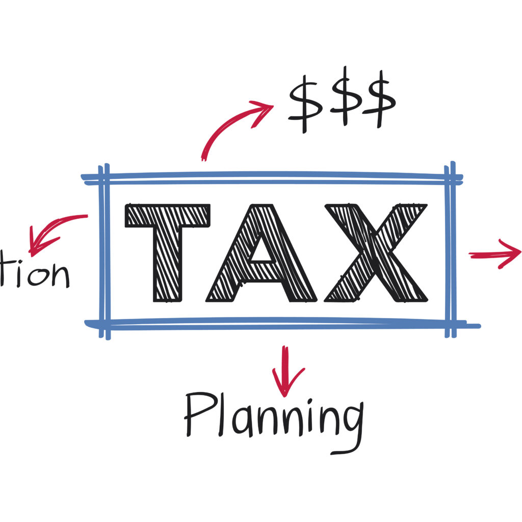 Tax and and bills illustration